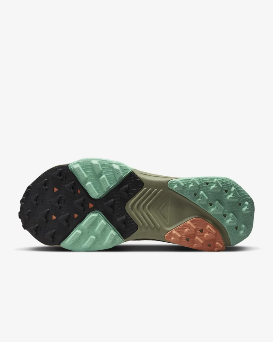 Nike Zegama Men's Trail Running Shoes - Mineral Slate/Black/Green Glow/Light Bone for Men