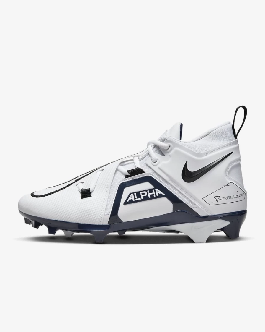 Nike Alpha Menace Pro 3 Men's Football Cleats - White/College Navy/Black for Men