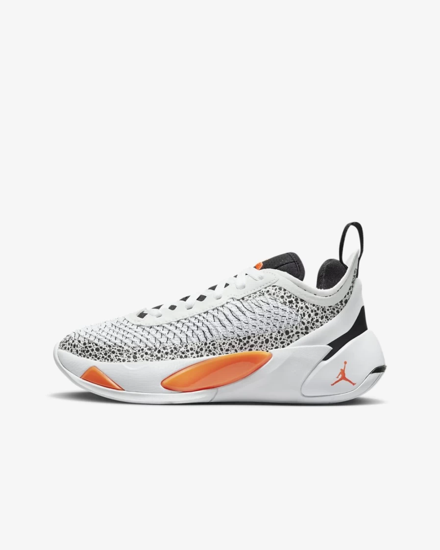 Nike Luka 1 Big Kids' Basketball Shoes for Boys & Girls - White/Black/Total Orange