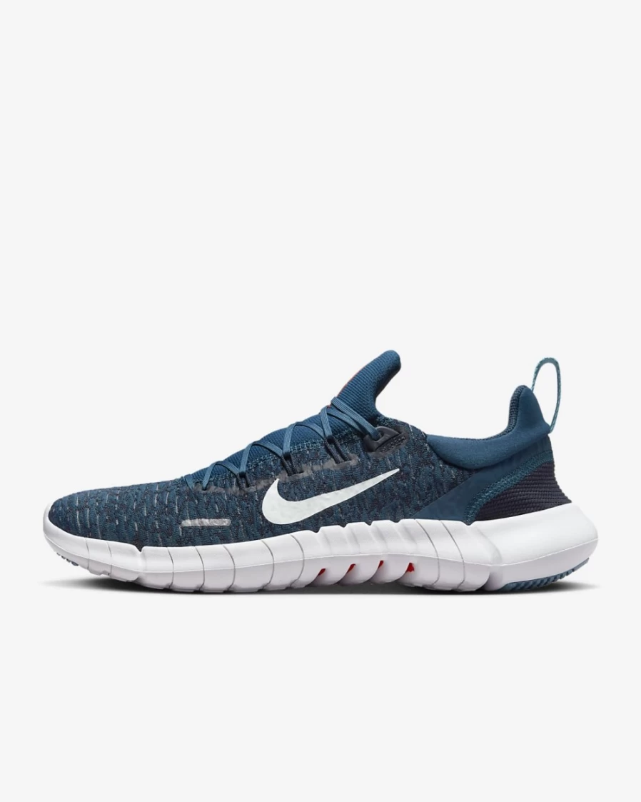 Nike Free Run 5.0 Men's Road Running Shoes - Valerian Blue/Obsidian/Cerulean/Barely Green