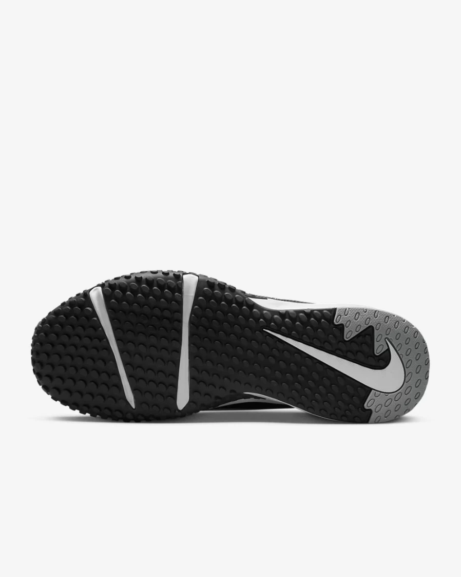 Nike Alpha Huarache Varsity 4 Turf Baseball Shoes for Men - Black/Dark Smoke Grey/Light Smoke Grey/White
