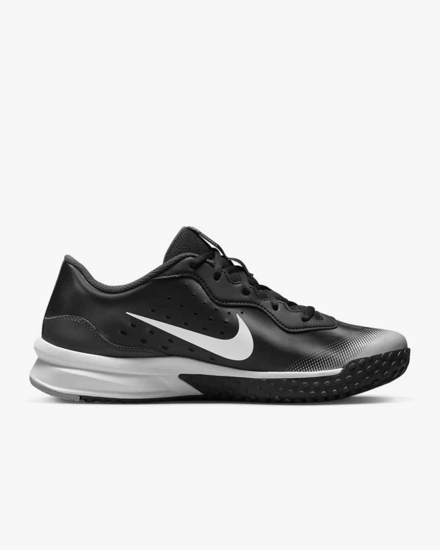 Nike Alpha Huarache Varsity 4 Turf Baseball Shoes for Men - Black/Dark Smoke Grey/Light Smoke Grey/White