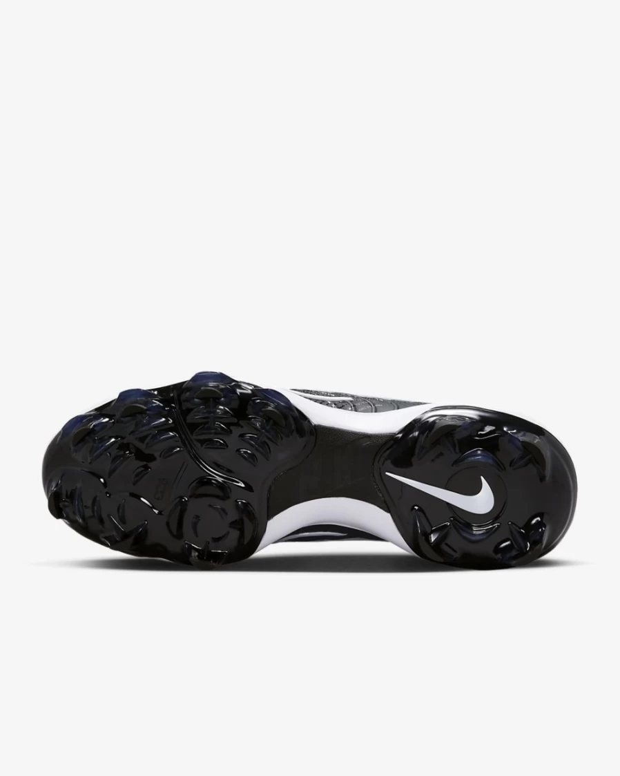Nike Alpha Huarache NXT MCS Men's Baseball Cleats - Black/Dark Smoke Grey/Light Smoke Grey/White