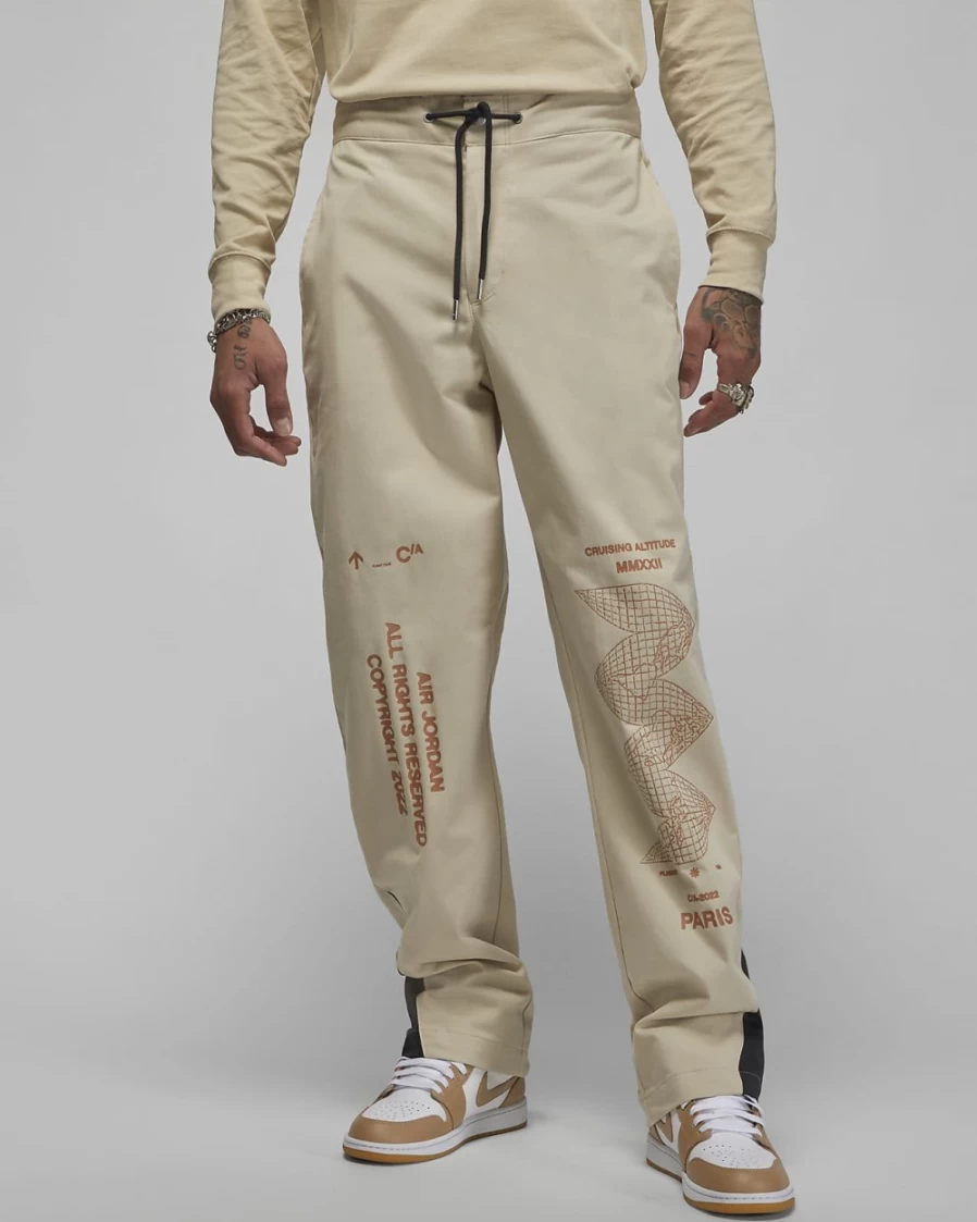 Nike Jordan Flight Heritage Men's Woven Pants in Rattan - Casual Comfort Fit