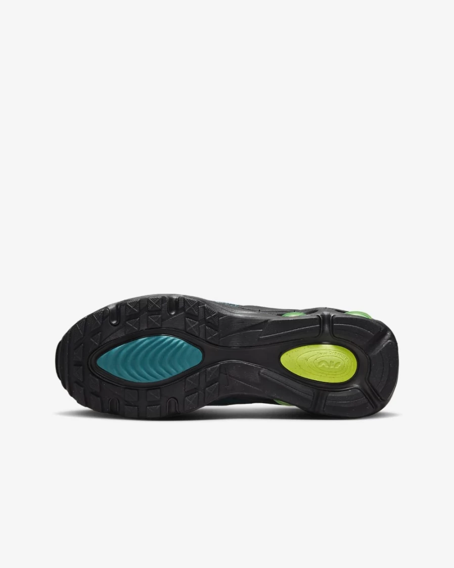 Nike Air Max TW Bright Spruce/Black/Volt Big Kids' Running Shoes for Boys and Girls