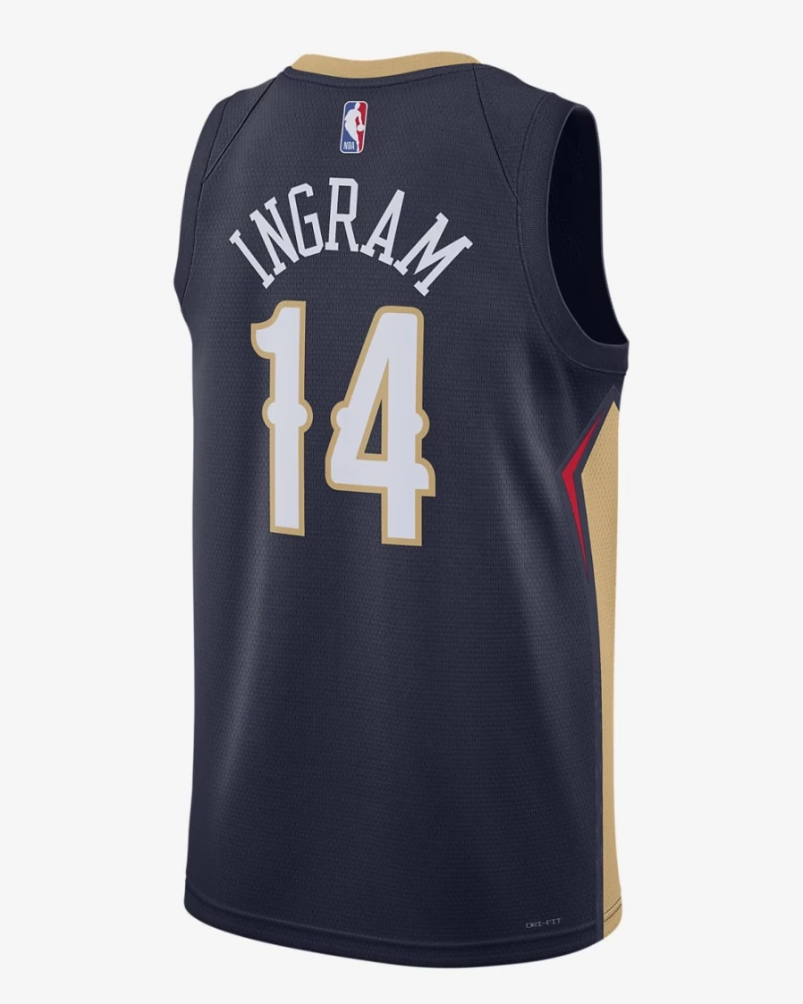 Nike Men's New Orleans Pelicans Icon Edition 2022/23 Dri-FIT NBA Swingman Jersey - College Navy