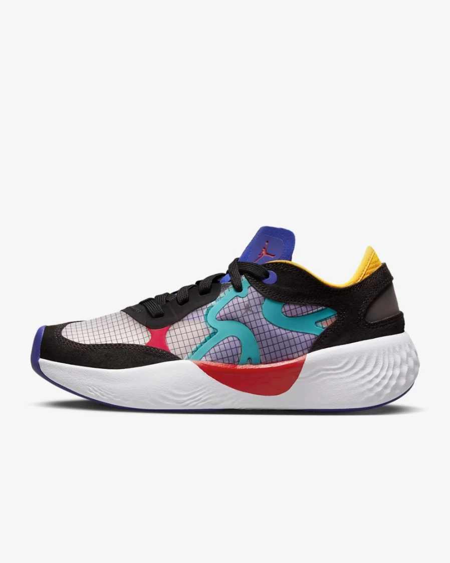 Nike Jordan Delta 3 Low Big Kids' Shoes for Boys & Girls - Black/Dark Concord/New Emerald/University Red