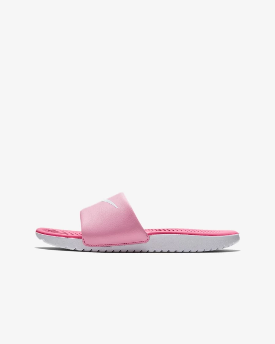 Nike Kawa Slides for Kids - Psychic Pink/Laser Fuchsia/White - Boys & Girls Comfortable Sandals