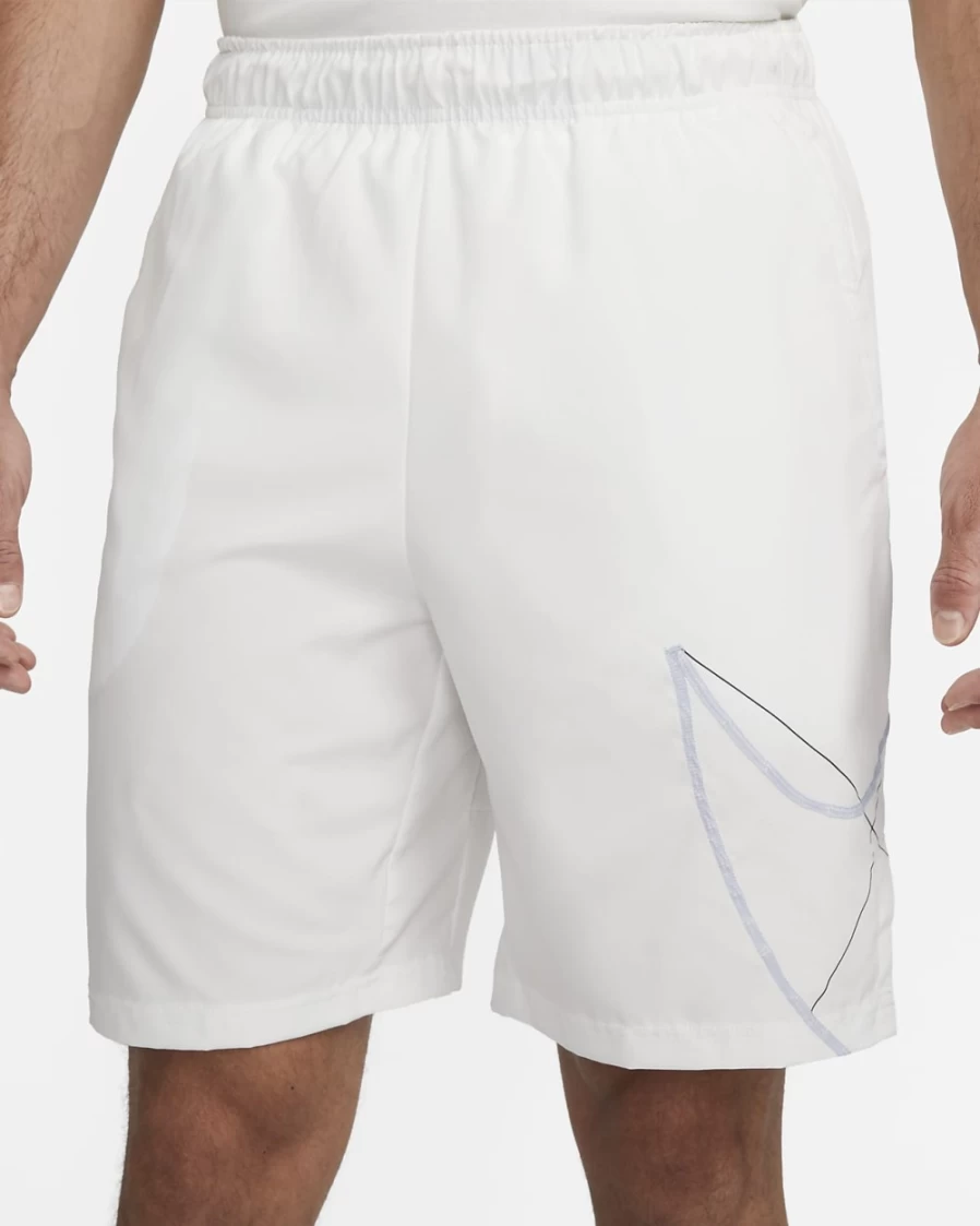 Nike Dri-FIT Flex Men's 9" Woven Fitness Shorts in Summit White/Blue Whisper for Workout & Training