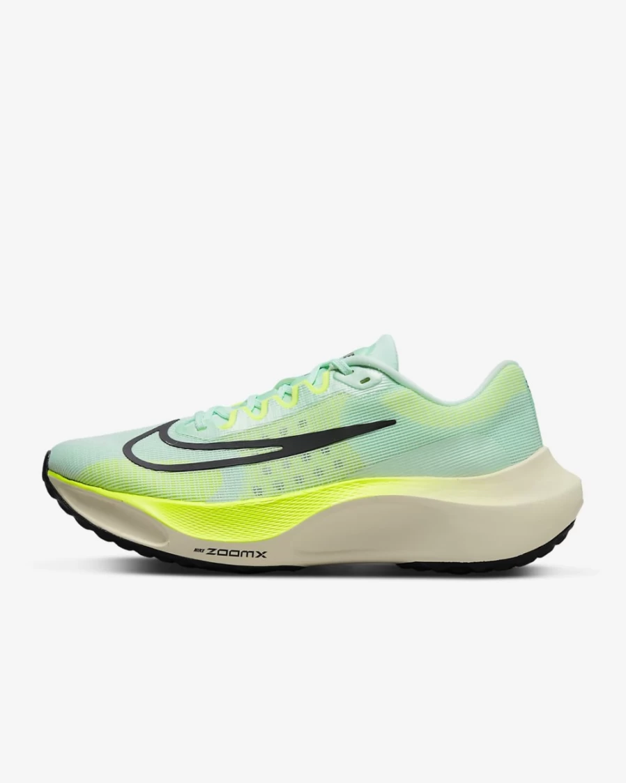 Nike Zoom Fly 5 Men's Road Running Shoes - Mint Foam/Ghost Green/Coconut Milk/Cave Purple Colorway