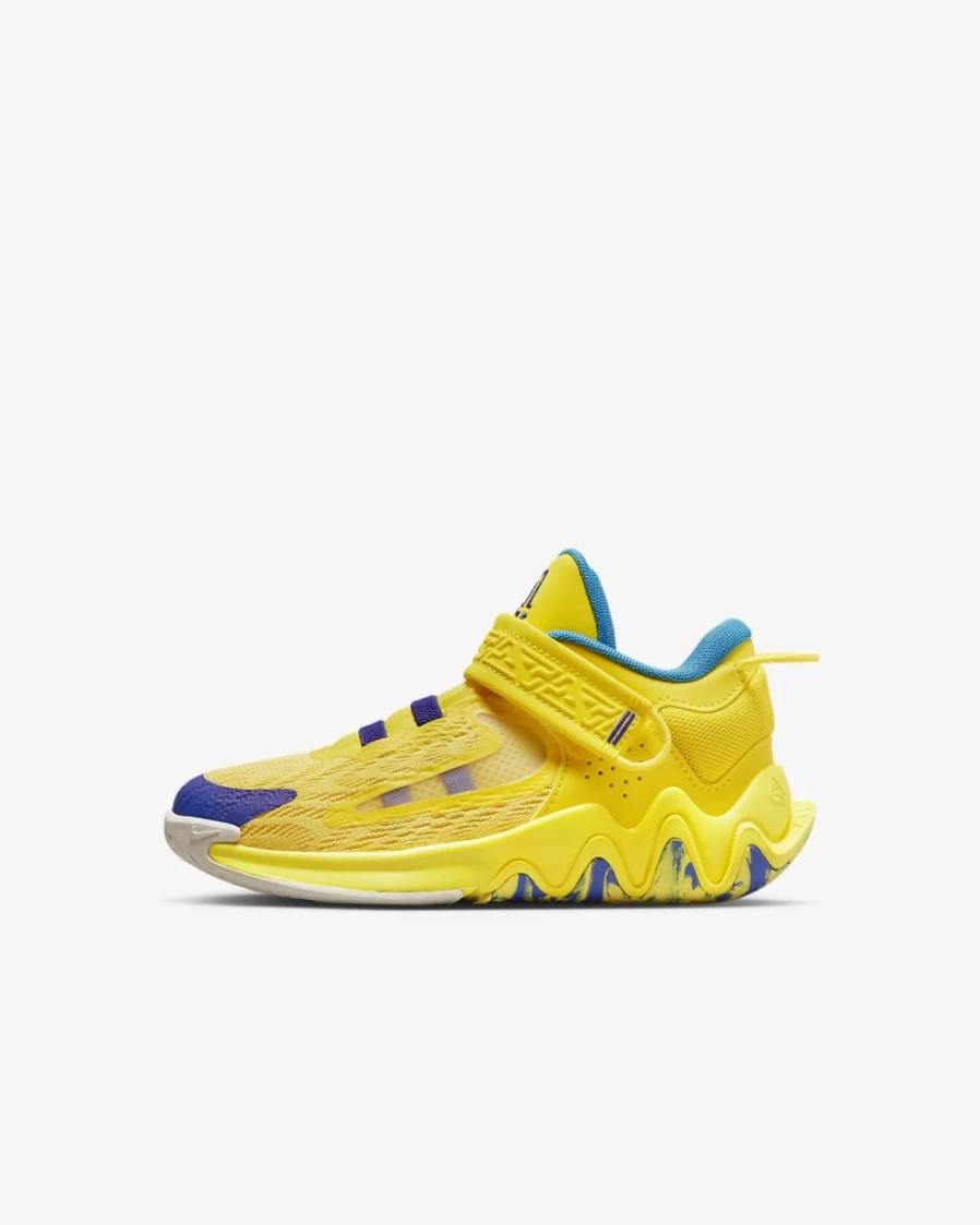 Nike Giannis Immortality 2 Kids' Basketball Shoes - Yellow Strike/Laser Blue/Tour Yellow for Boys & Girls