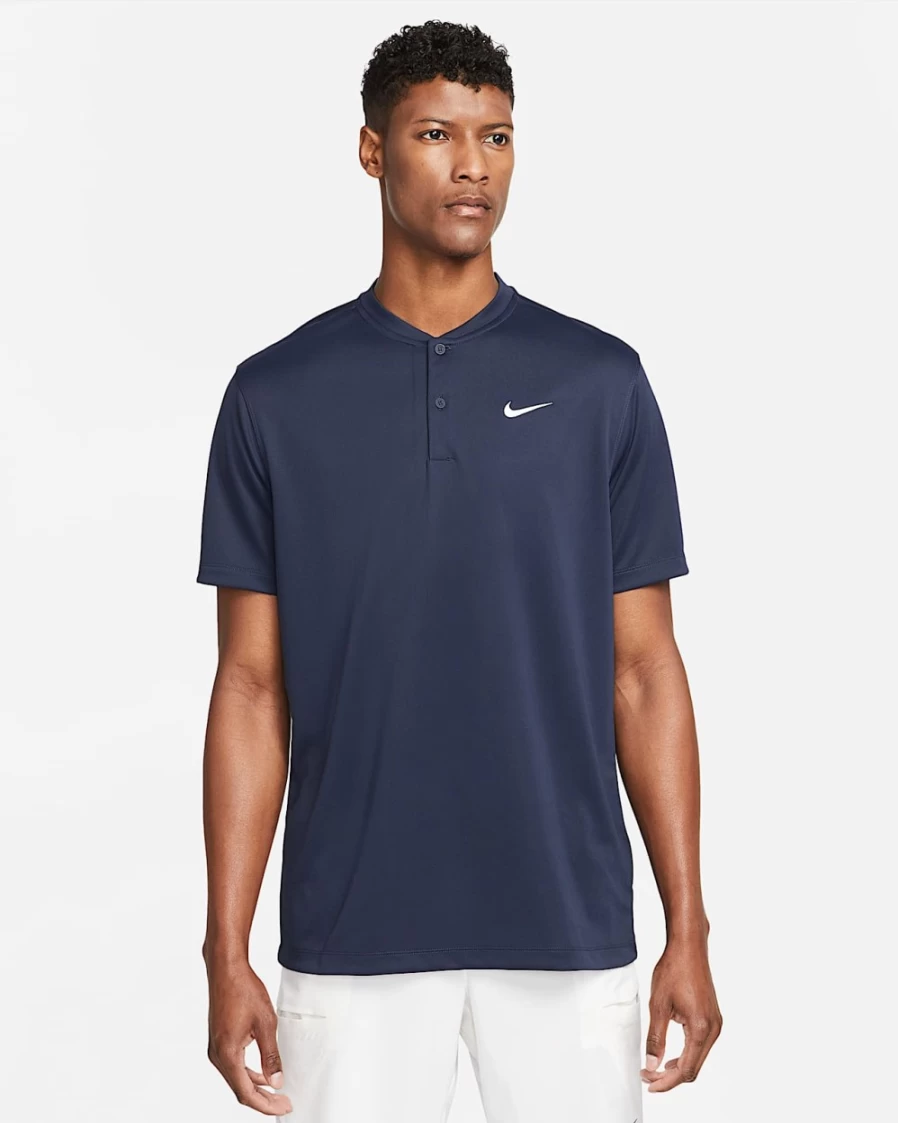 NikeCourt Dri-FIT Men's Tennis Polo Shirt - Obsidian/White, Moisture-Wicking Performance Top for Men