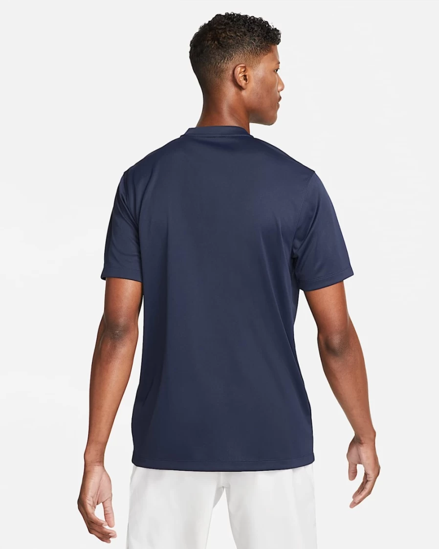 NikeCourt Dri-FIT Men's Tennis Polo Shirt - Obsidian/White, Moisture-Wicking Performance Top for Men