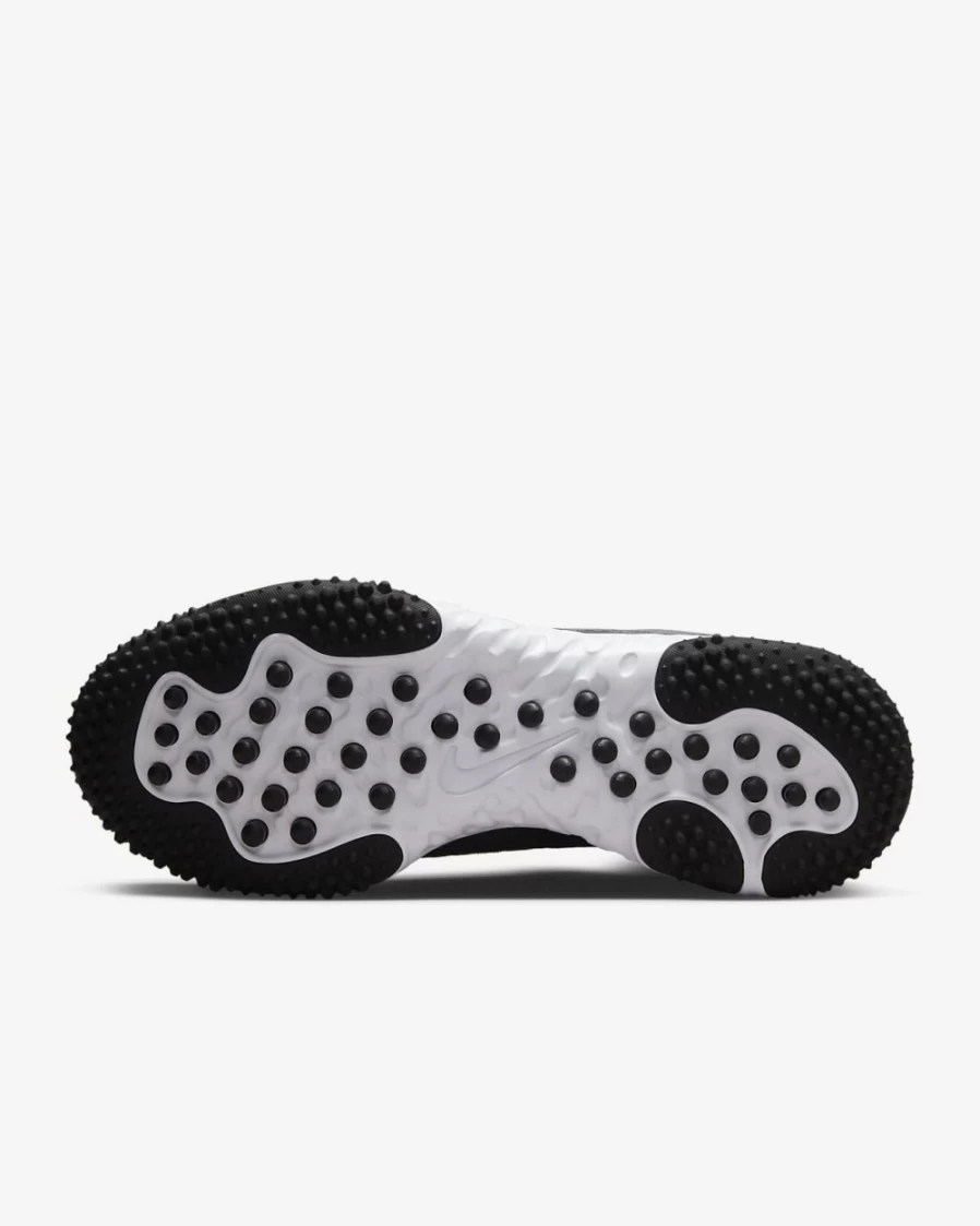 Nike Alpha Huarache Elite 4 Turf Baseball Shoes for Men - Black/Dark Smoke Grey/Light Smoke Grey/White