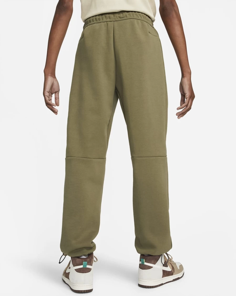 Nike Men's Tech Fleece Jogger Pants - Medium Olive/Black, Comfortable Athletic Sweatpants
