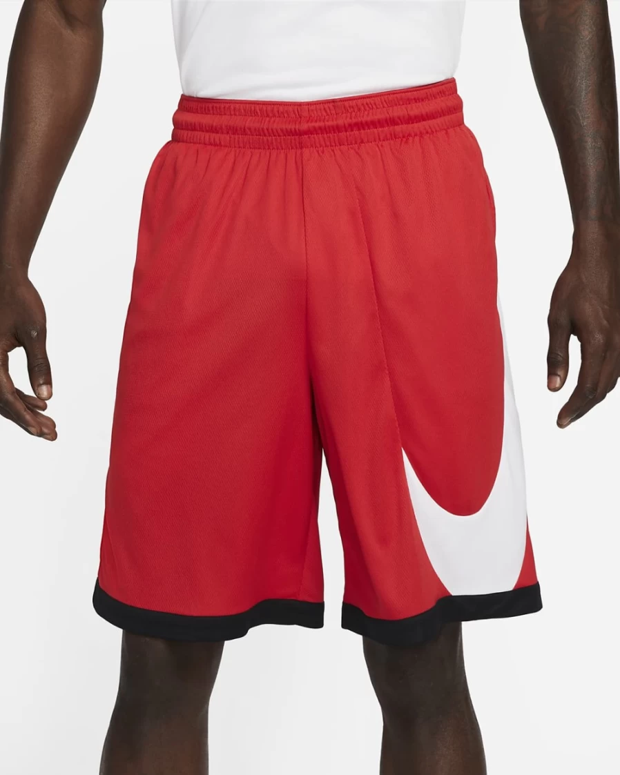 Nike Dri-FIT Men's Basketball Shorts - University Red/Black/White, Breathable & Lightweight for Performance