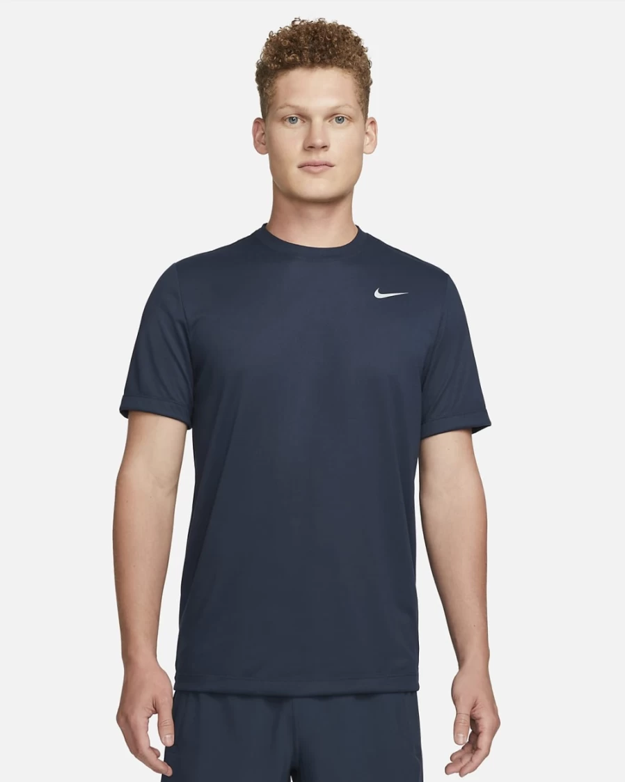 Nike Dri-FIT Legend Men's Training T-Shirt - Obsidian/Matte Silver - Moisture-Wicking Workout Top