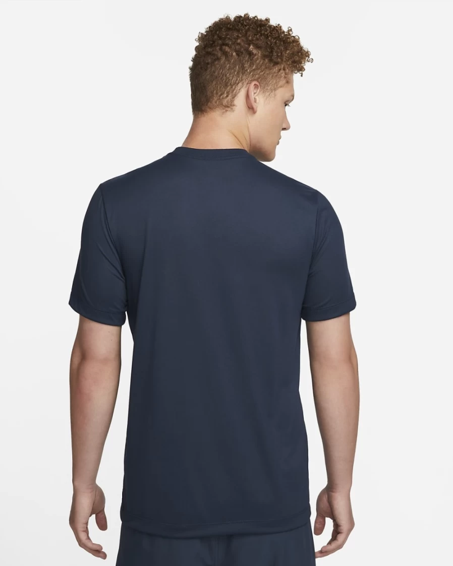Nike Dri-FIT Legend Men's Training T-Shirt - Obsidian/Matte Silver, Moisture-Wicking, Lightweight Workout Top