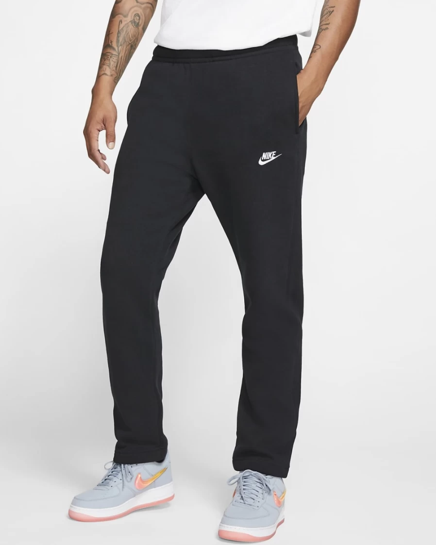 Nike Club Fleece Men's Sweatpants - Black & White Casual Joggers