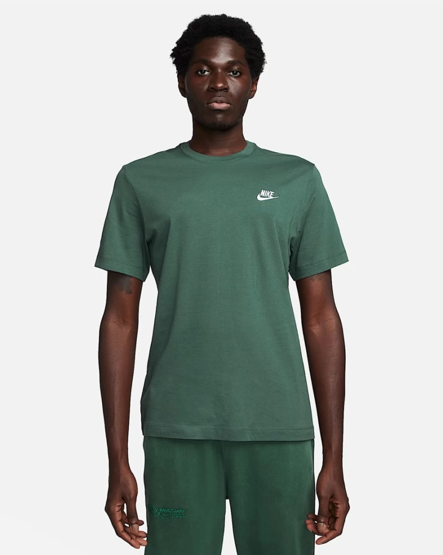 Nike Men's Faded Spruce Sportswear Club T-Shirt - Athletic Casual Tee