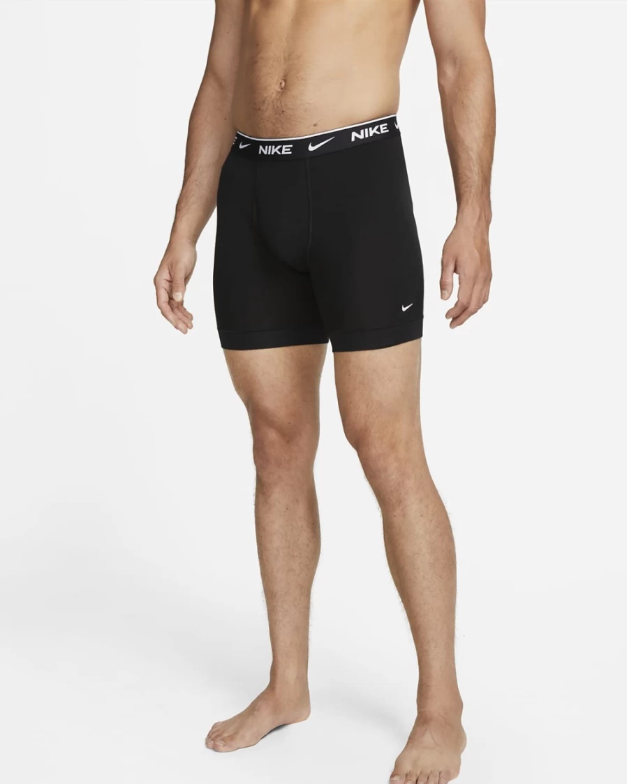 Nike Men's Dri-FIT Essential Cotton Stretch Boxer Briefs 3-Pack - Black