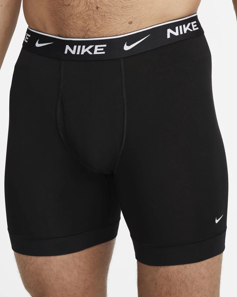 Nike Men's Dri-FIT Essential Cotton Stretch Boxer Briefs 3-Pack - Black