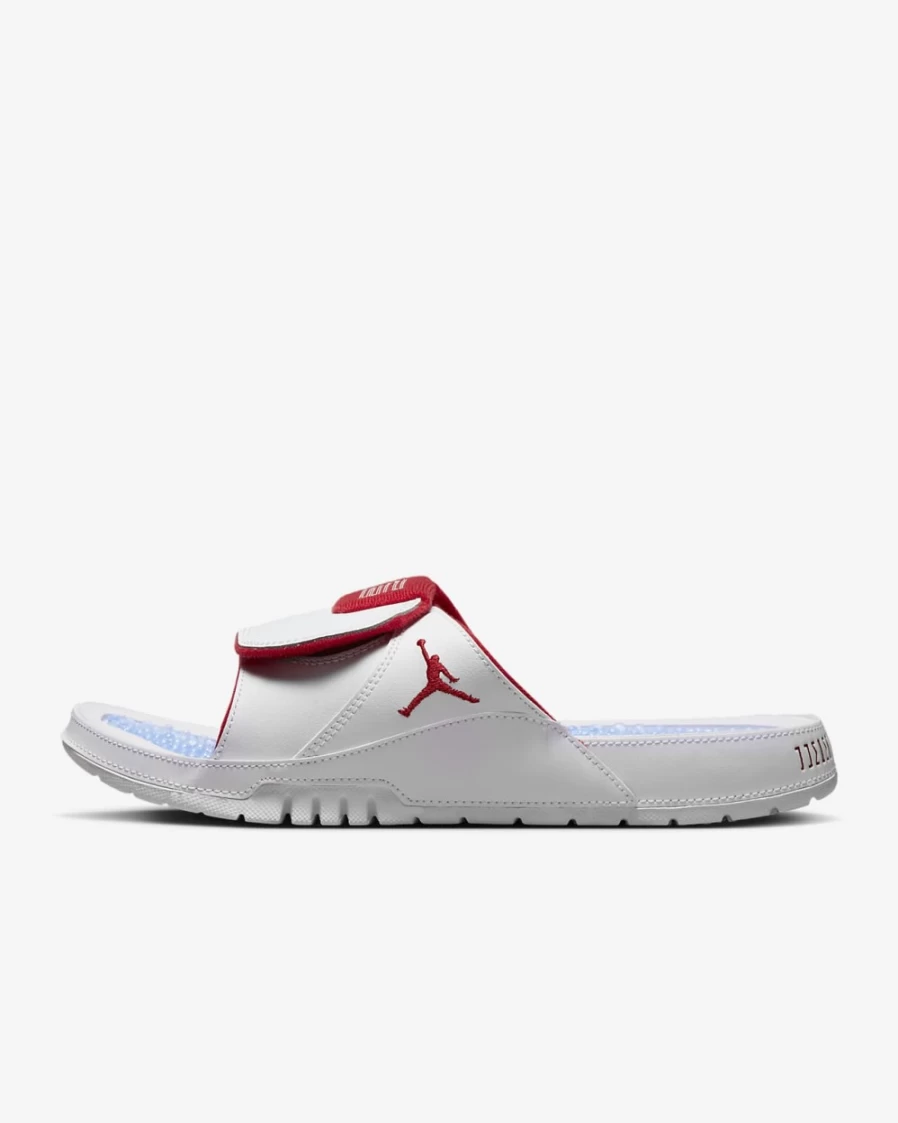 Nike Jordan Hydro XI Retro Men's Slides - White/Varsity Red Sport Sandals for Men