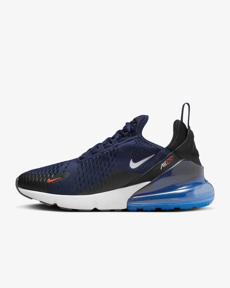 Nike Air Max 270 Men's Running Shoes - Midnight Navy/Bright Crimson/Black/White