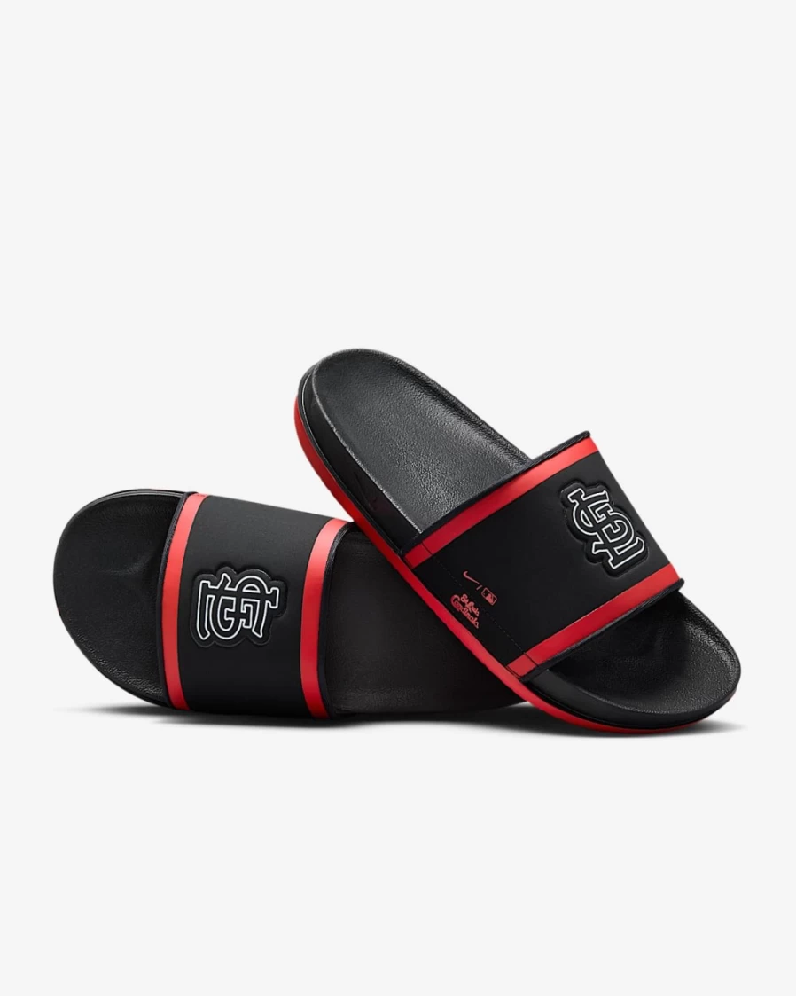 Nike Offcourt Slide for Men - MLB St. Louis Cardinals Edition in Black/Sport Red/White