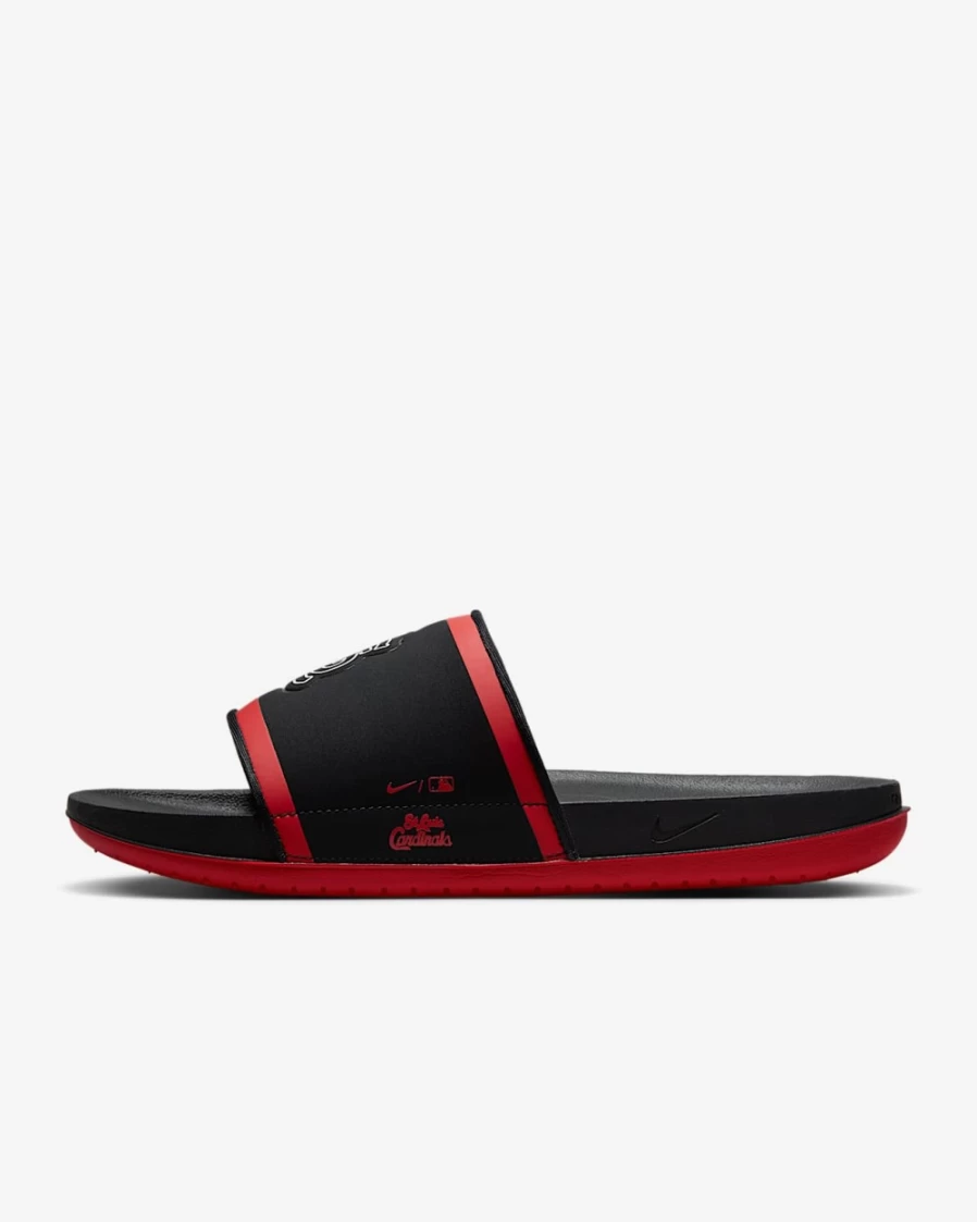 Nike Offcourt Slide for Men - MLB St. Louis Cardinals Edition in Black/Sport Red/White