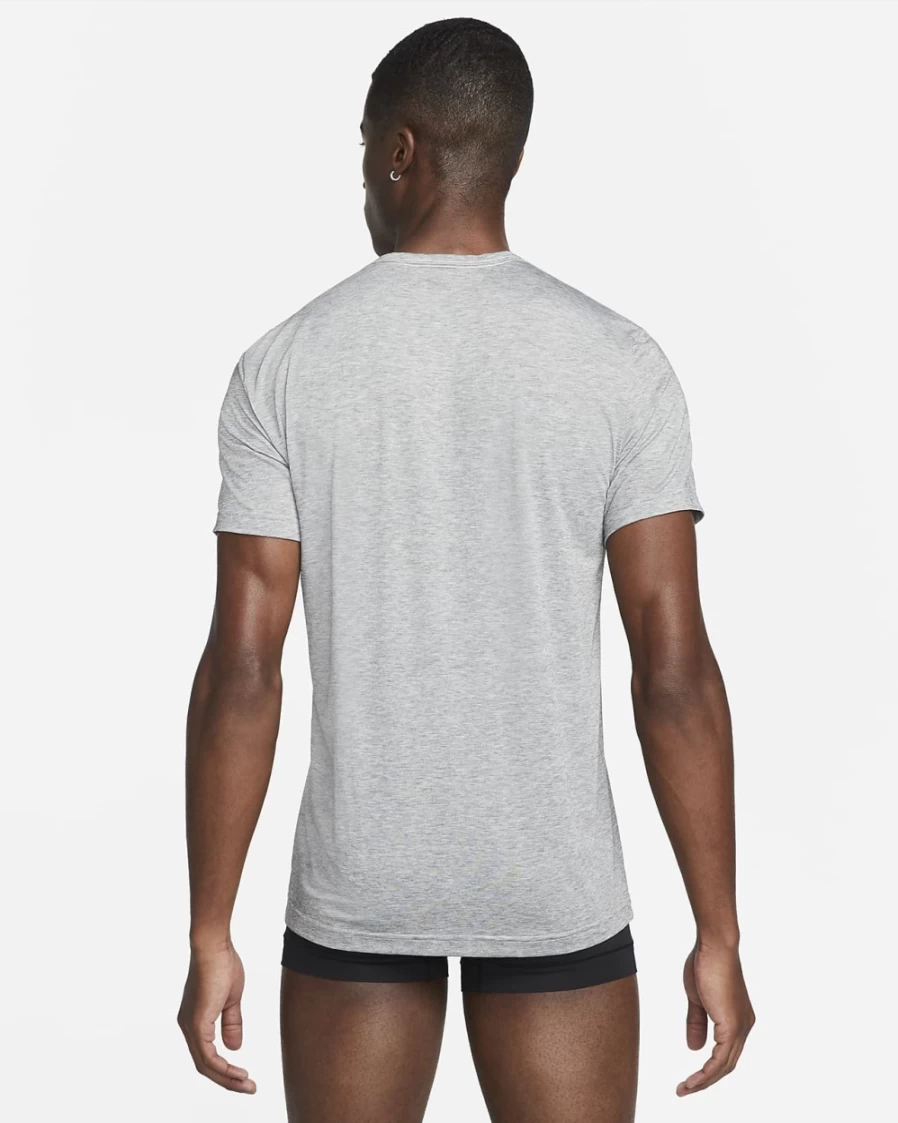 Nike Dri-FIT ReLuxe Men's Grey Heather Crew Neck Undershirt 2-Pack