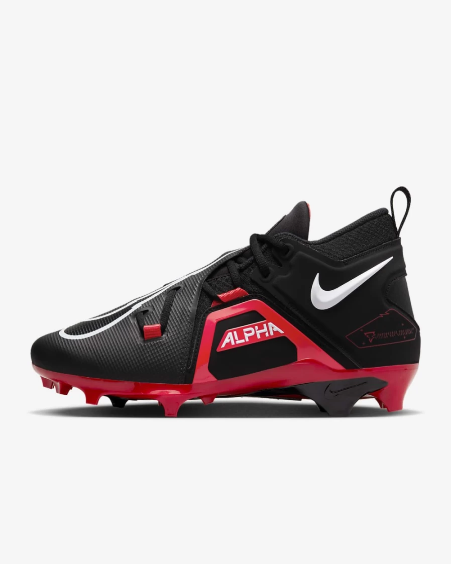 Nike Alpha Menace Pro 3 Men's Football Cleats - Black/University Red/White for Men