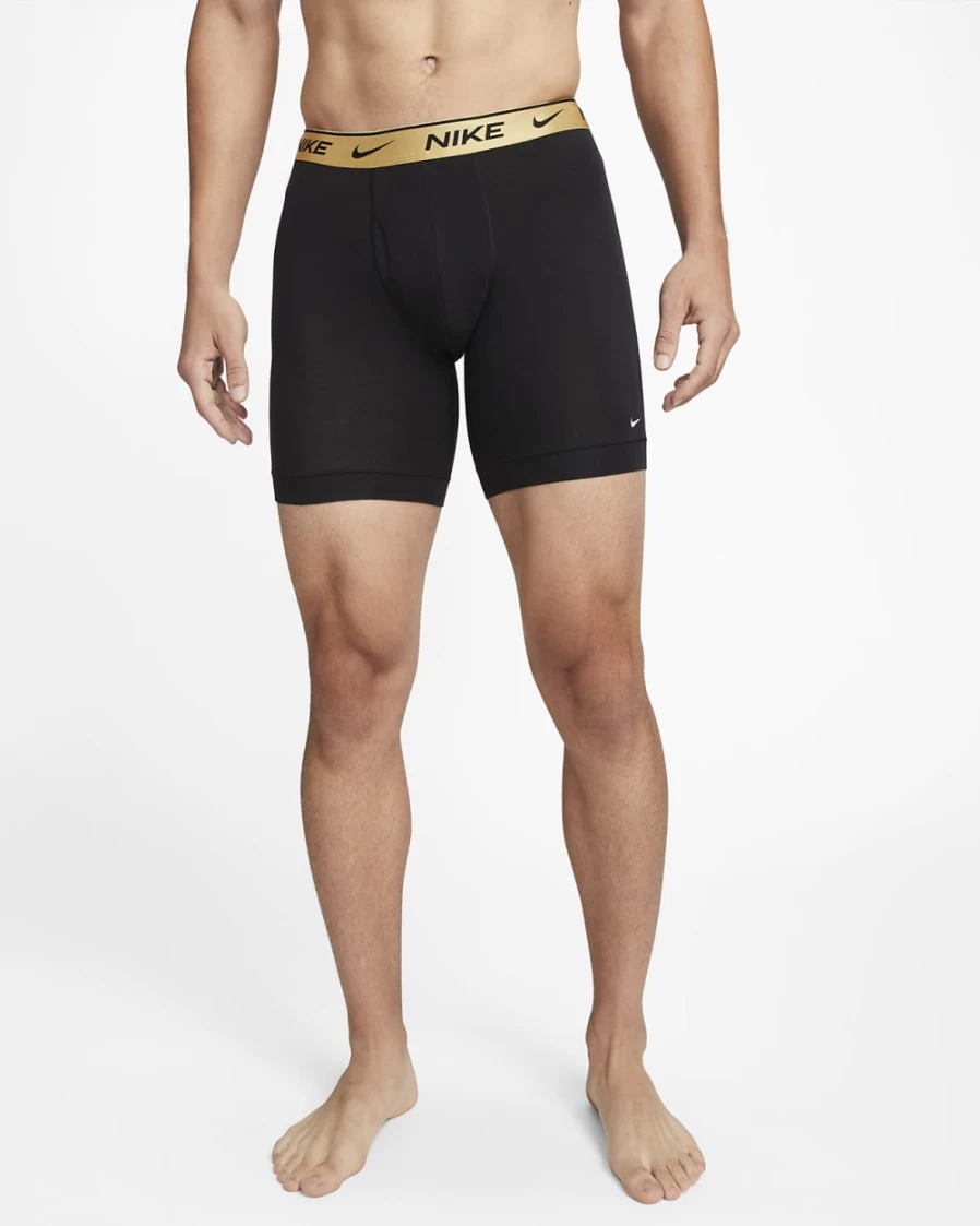 Nike Dri-FIT Essential Cotton Stretch Men's Long Boxer Briefs - Black