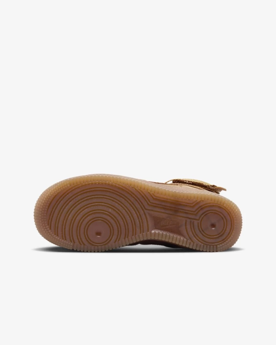Nike Air Force 1 High LV8 3 Big Kids' Shoes for Boys and Girls in Wheat/Gum Light Brown/Wheat