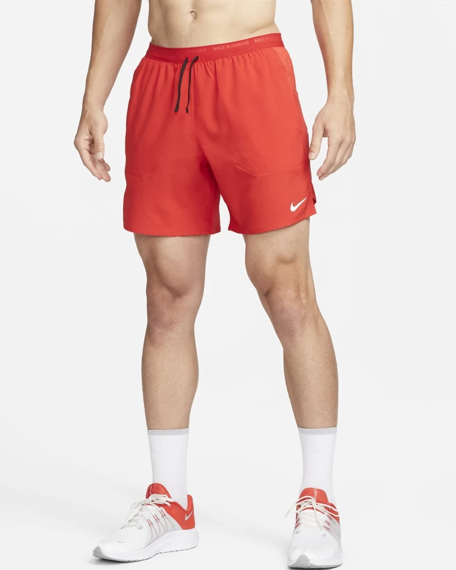 Nike Dri-FIT Stride Men's 7" Brief-Lined Running Shorts - University Red/Black