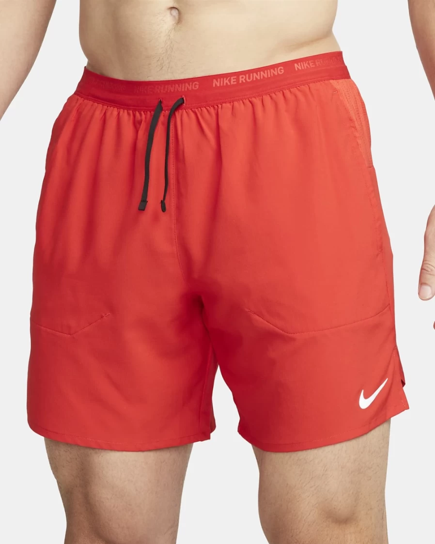 Nike Dri-FIT Stride Men's 7" Brief-Lined Running Shorts - University Red/Black