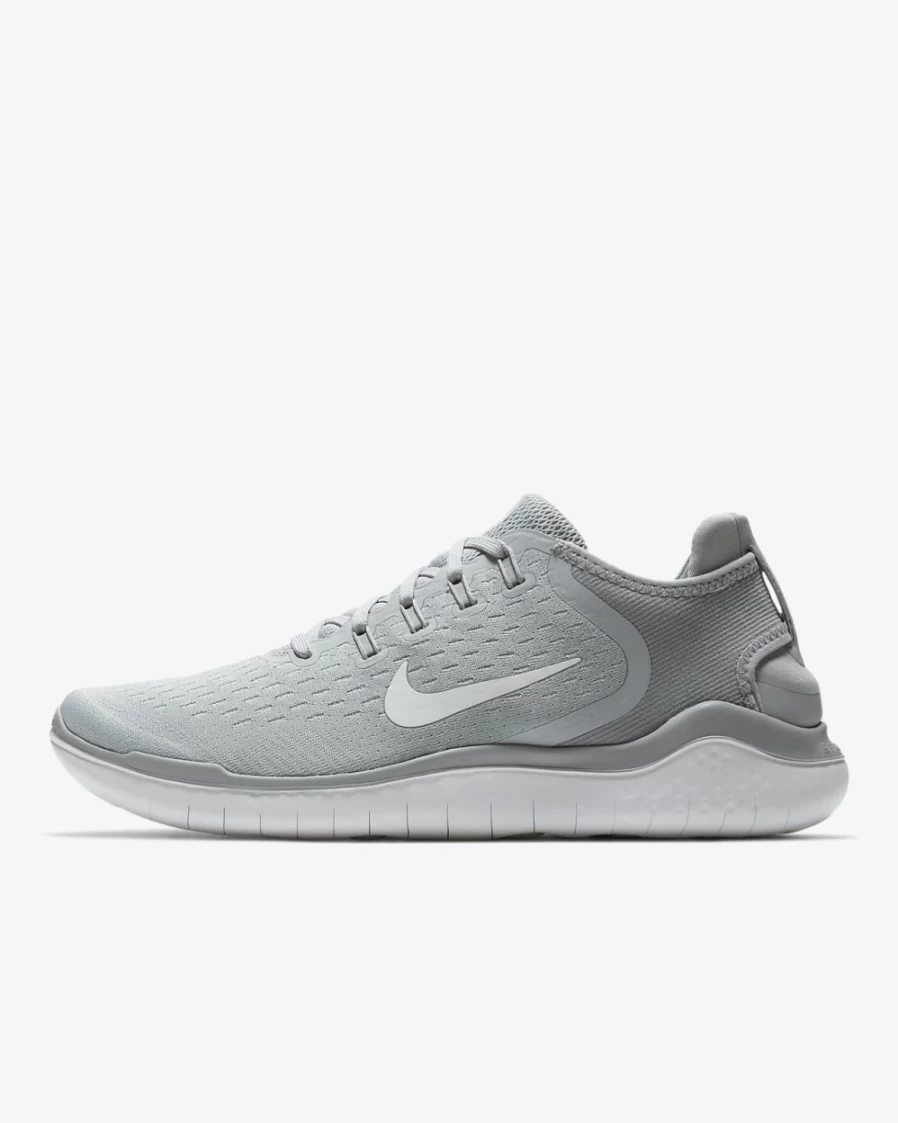 Nike Free Run 2018 Men's Road Running Shoes - Wolf Grey/White/Volt/White