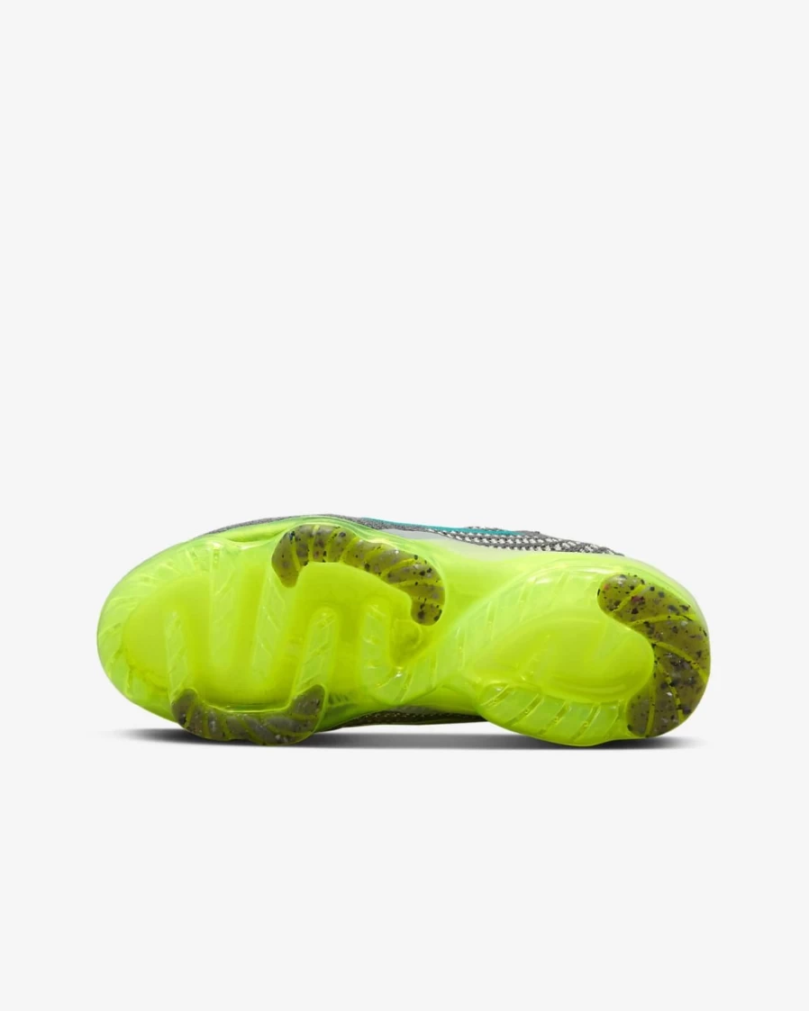 Nike Air VaporMax 2021 Flyknit Kids' Running Shoes - Dark Grey/Barely Volt/Phantom/Black - Boys & Girls