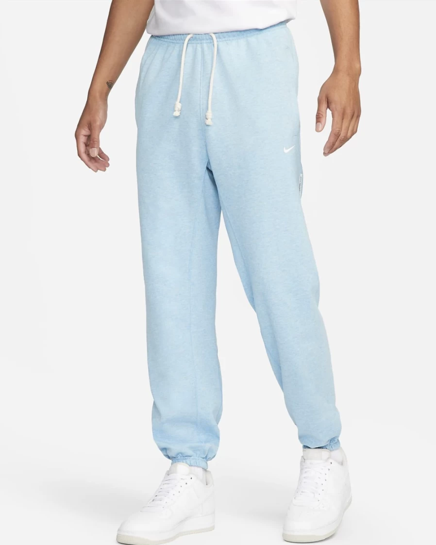 Nike Dri-FIT Standard Issue Men's Basketball Pants - Worn Blue/Heather/Pale Ivory, Moisture-Wicking, Lightweight, Breathable