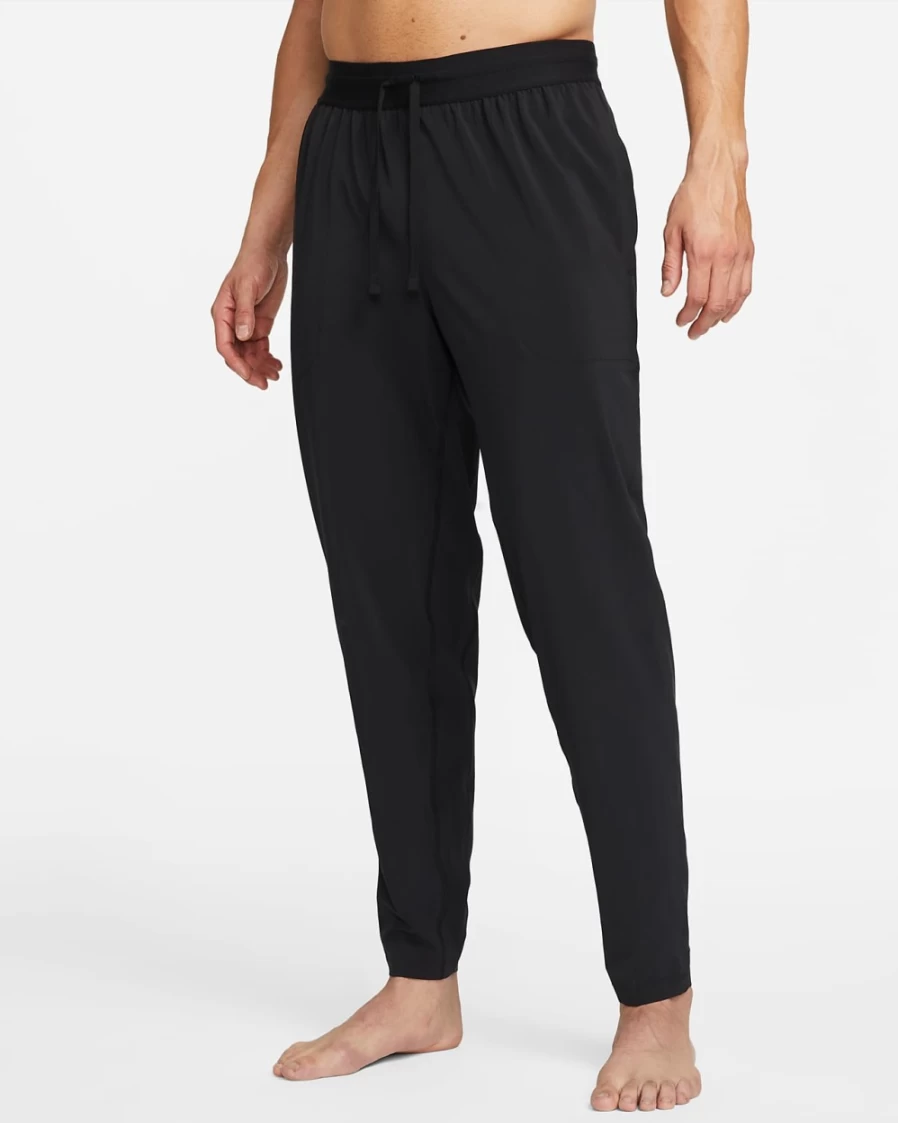 Nike Dri-FIT Flex Men's Yoga Pants - Black/Iron Grey - Breathable Workout Trousers for Men