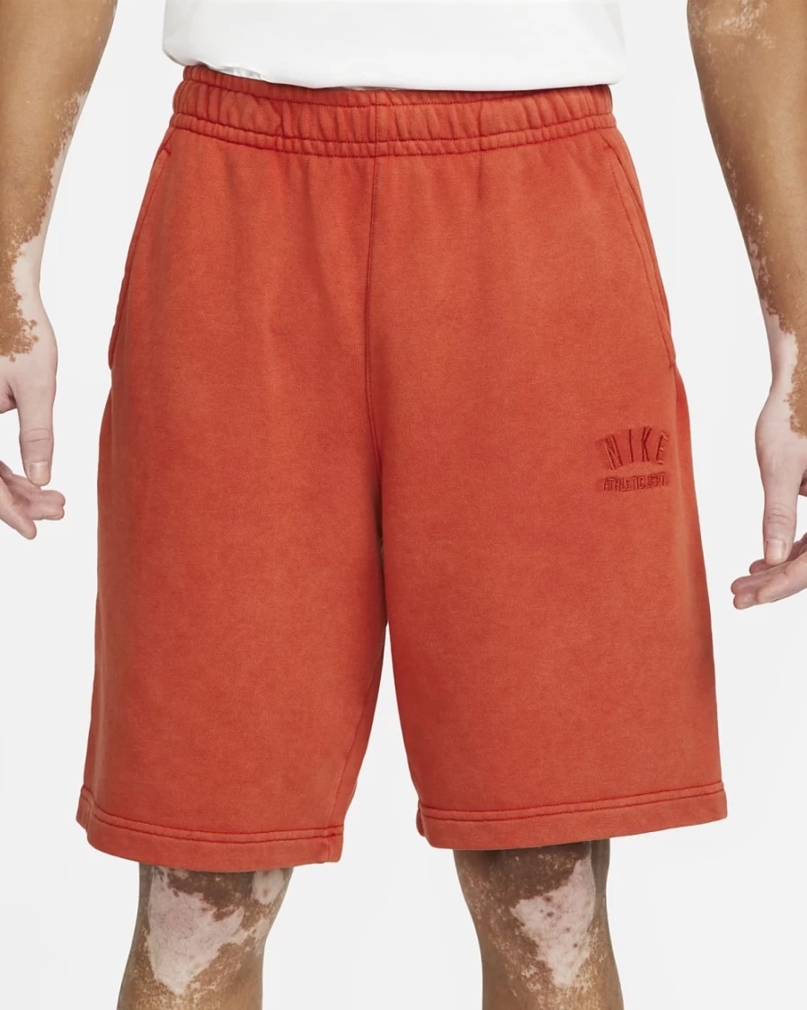 Nike Men's Cinnabar French Terry Fleece Shorts - Sportswear Club Collection