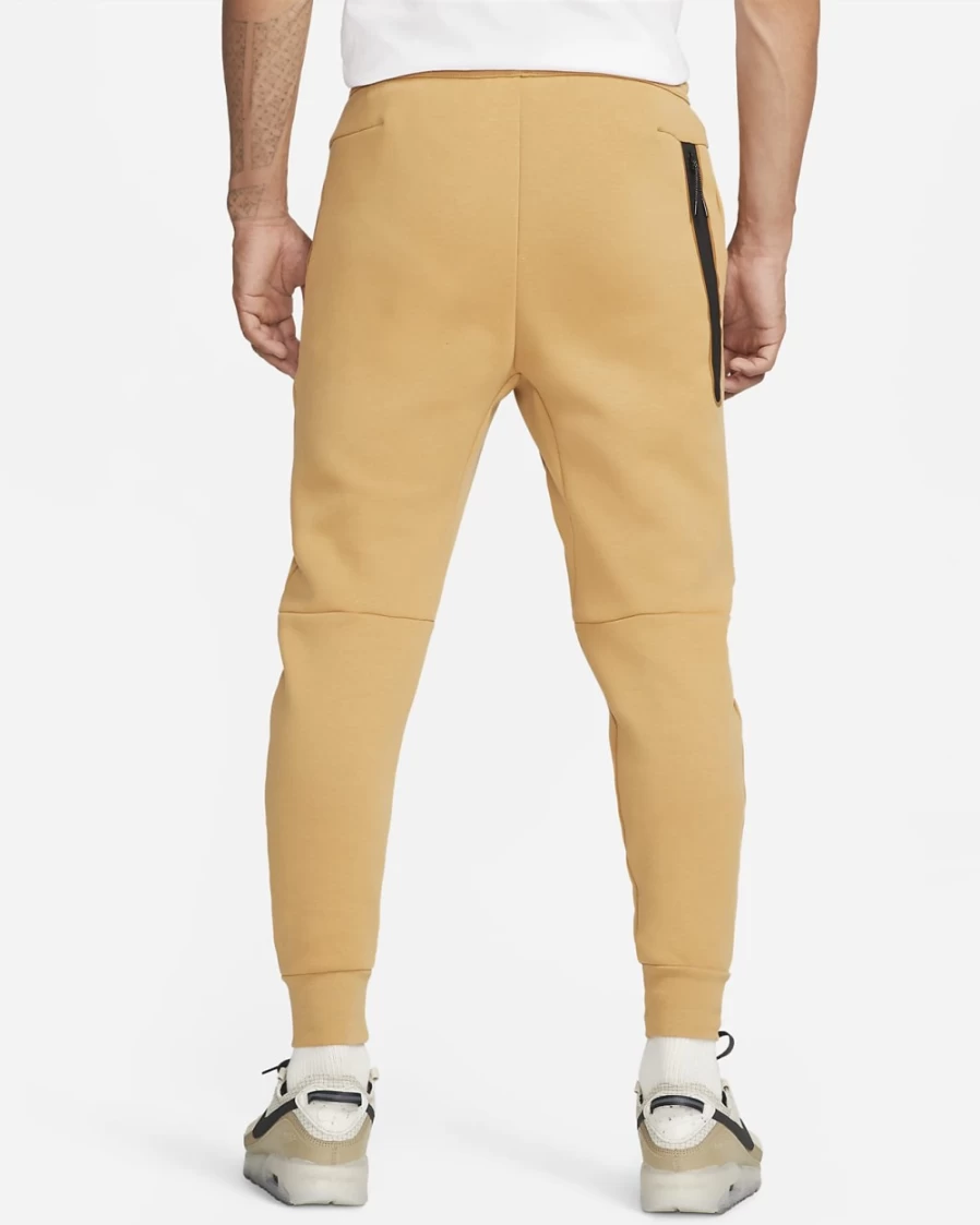 Nike Men's Tech Fleece Joggers in Elemental Gold/Sail - Comfortable Sportswear Pants
