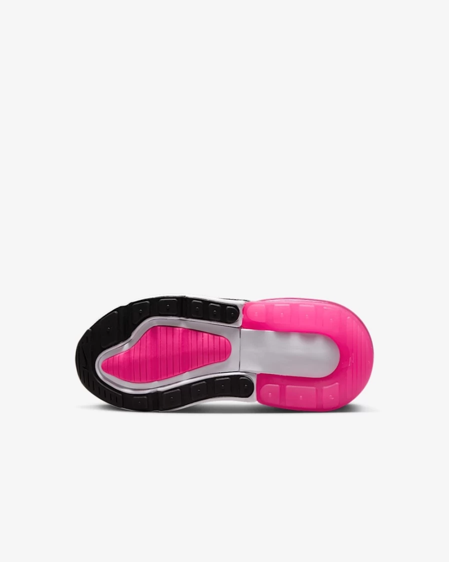 Nike Air Max 270 Little Kids' Shoes for Boys & Girls in Smoke Grey/Black/White/Hyper Pink
