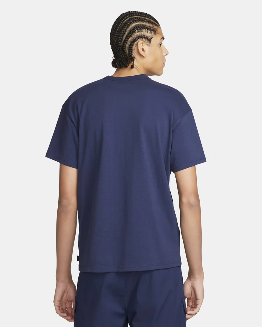 Nike Men's Premium Essentials T-Shirt - Midnight Navy Sportswear Cotton Tee