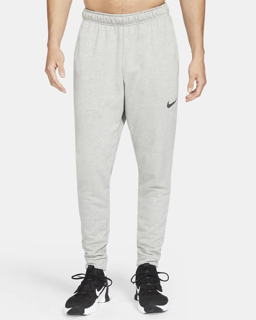 Nike Dri-FIT Men's Tapered Training Pants - Dark Grey Heather/Black