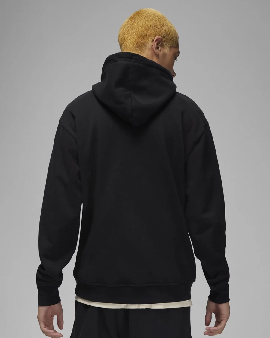 Nike Jordan Flight Fleece Men's Hoodie Pullover - Black/Sail