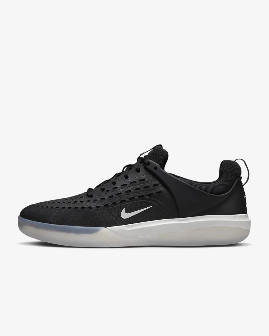 Nike SB Nyjah 3 Skate Shoes for Men - Black, Summit White & White Colorway