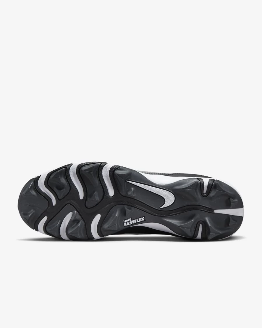 Nike Alpha Huarache 4 Keystone Men's Baseball Cleats - Black/Dark Smoke Grey/Light Smoke Grey/White