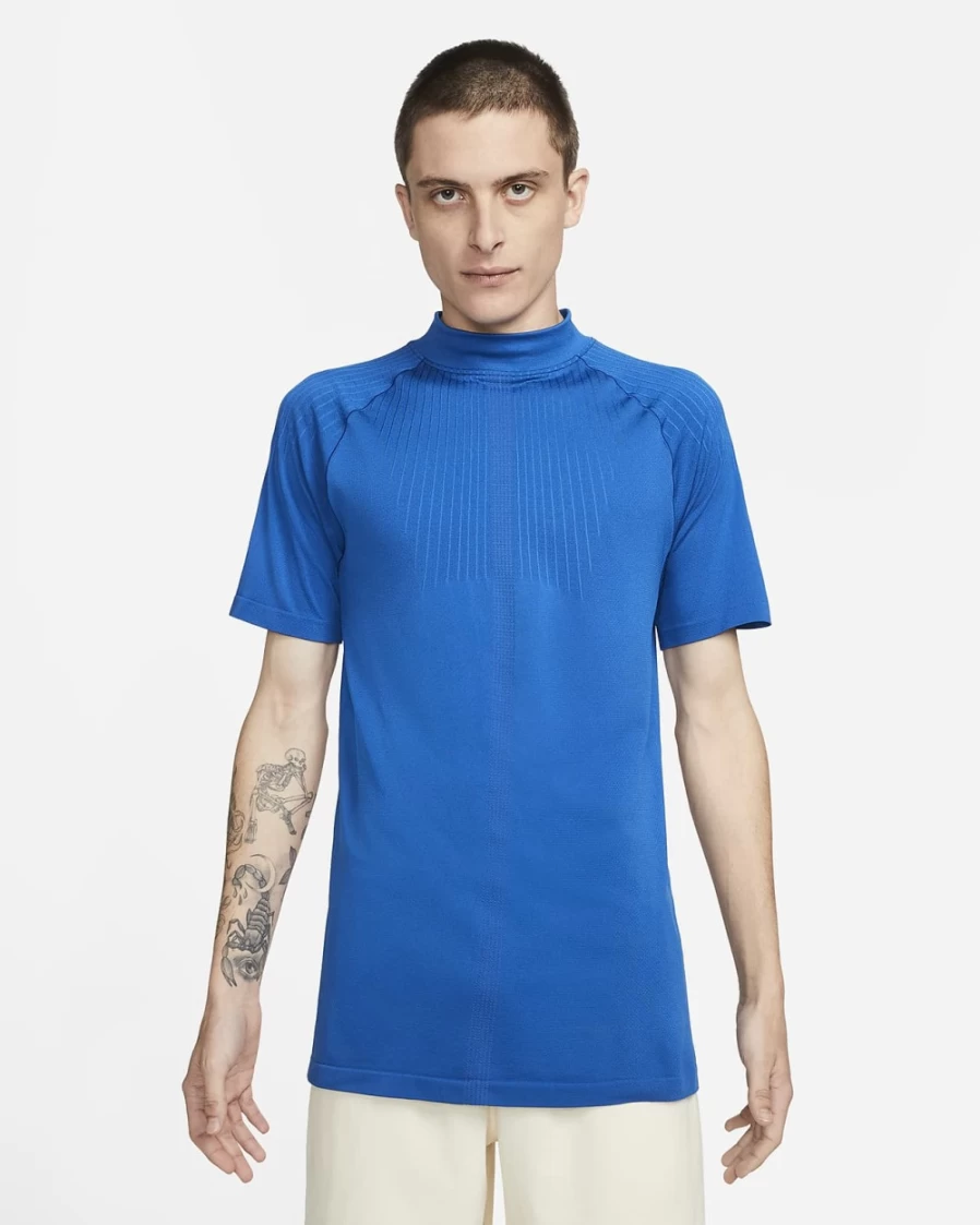 Nike Dri-FIT MMW Men's Short-Sleeve T-Shirt - Blue Jay - Athletic Performance Top