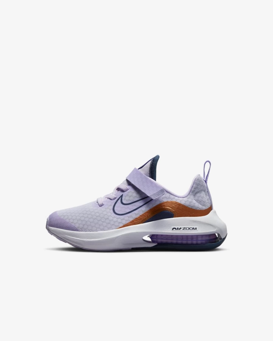 Nike Air Zoom Arcadia 2 Little Kids' Shoes - Barely Grape/Metallic Copper/Violet Frost/Thunder Blue - Unisex Boys & Girls Running Sneakers